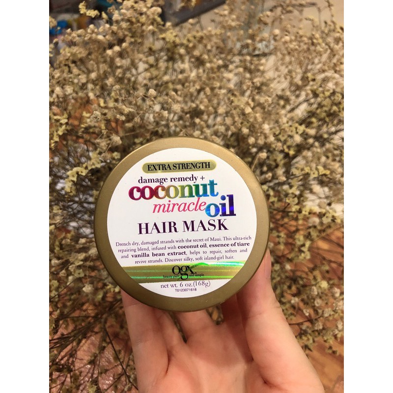 Kem Ủ Tóc OGX Extra Strength Coconut Miracle Oil 168 gram