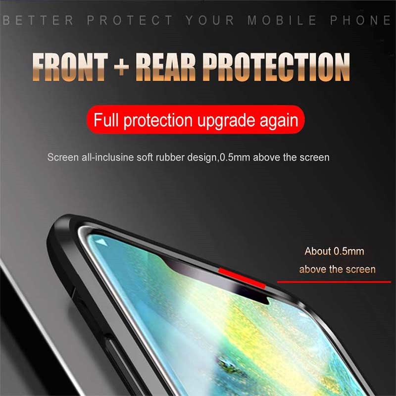 Chống Sốc Ốp Điện Thoại Kiểu Giáp Kèm Giá Đỡ Nhẫn Sang Trọng Cho Huawei Mate 20 30 Pro Lite 10 9 Y7 Y9 2018 Y5 Y6 Y7 Y9 Prime 2019