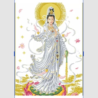 Tranh thêu chữ thập Quan thế Âm 2