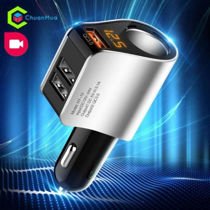Tẩu Sạc Nhanh ô tô⚡️HÀNG CHÍNH HÃNG⚡️ QC 3.0 - Tẩu chia sạc chính hãng Hyundai HY-10 dùng được cho mọi loại xe | BigBuy360 - bigbuy360.vn
