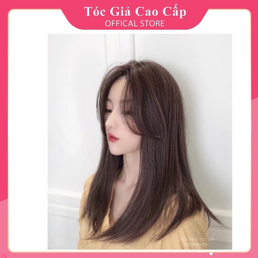Tóc giả nguyên đầu cúp 30cm- mái dài- tặng kèm lưới, 1247