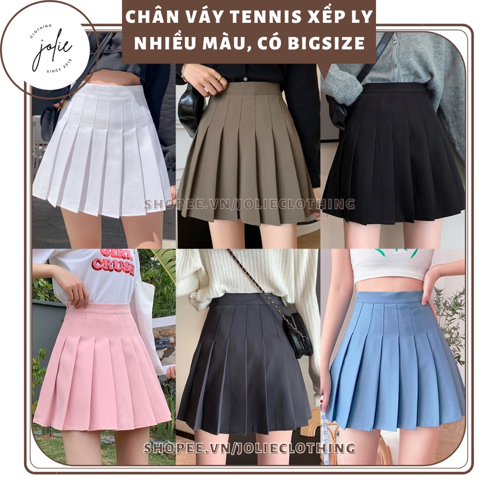 Chân váy xếp ly Tennis Skirt Chữ A Dáng Ngắn Thiết kế xếp ly đẹp rực rỡ