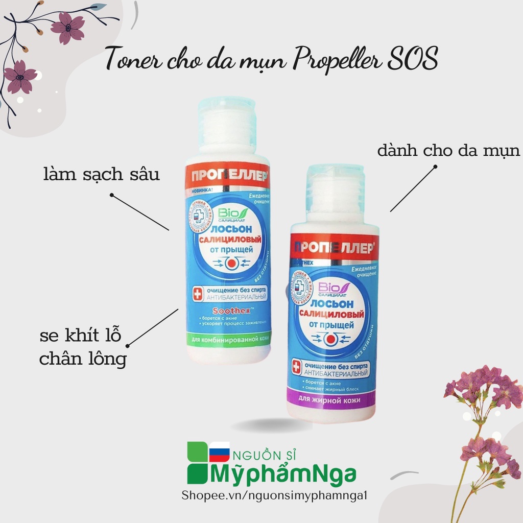 Toner cho da mụn Propeller SOS - Toner Propeller giảm mụn