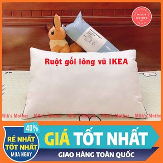 Ruột gối lông vũ [FREESHIP] Gối lông vũ nhập khẩu chính hãng IKEA mềm mại thích hợp cho người nằm thấp đau mỏi vai gáy