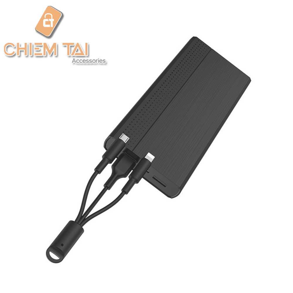 [Mã 77ELSALE hoàn 7% đơn 300K] [CHIECTG15 GIẢM 15K] Pin sạc dự phòng Hoco J33A 20000mAh kèm cáp (Lightning &amp; Micro USB)