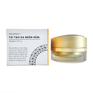 Kem đông y tái tạo da, kem tái tạo da cốt sâm, kem sâm 68 vị 15 gram Handmade.