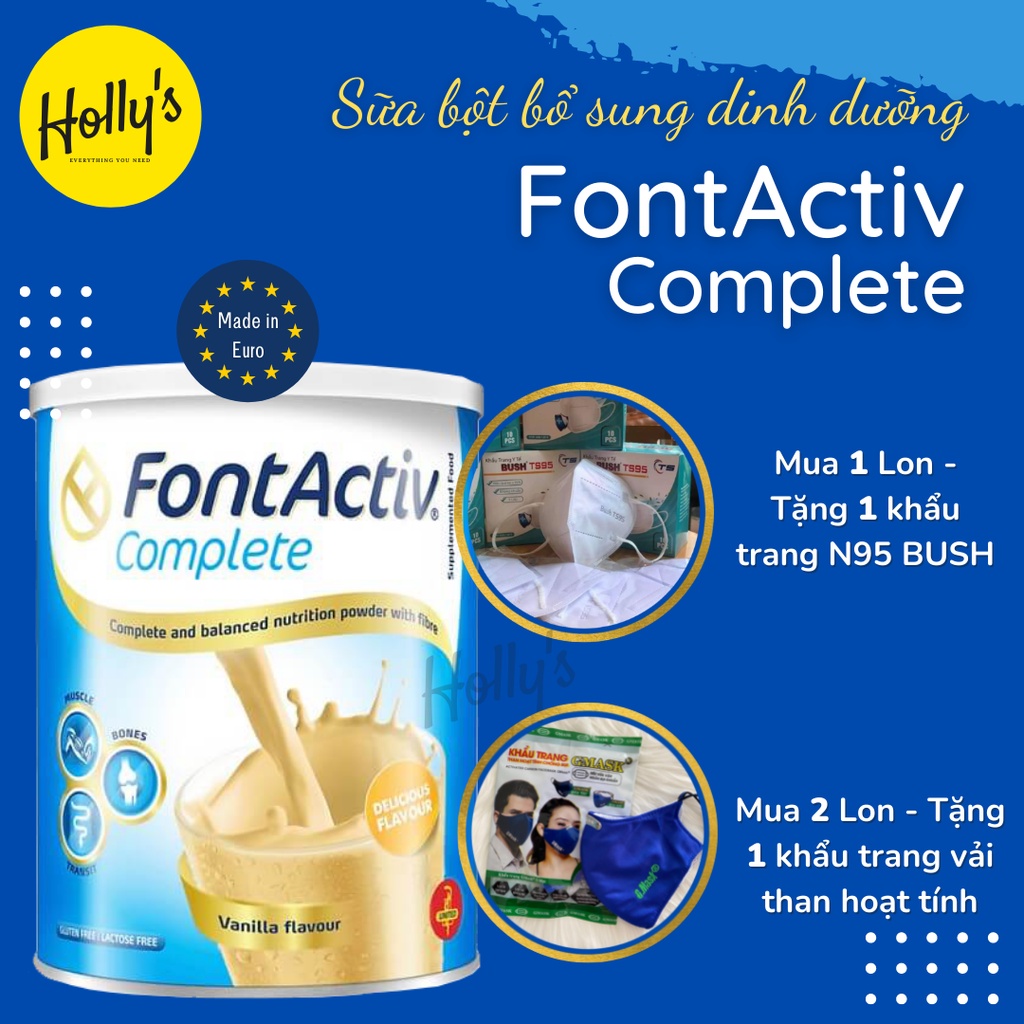 [Chính hãng] Sữa FontActiv ®Complete Nhập Khẩu Tây Ban Nha cho người,mới ốm dậy, muốn tăng cân,người chế  độ ăn kém