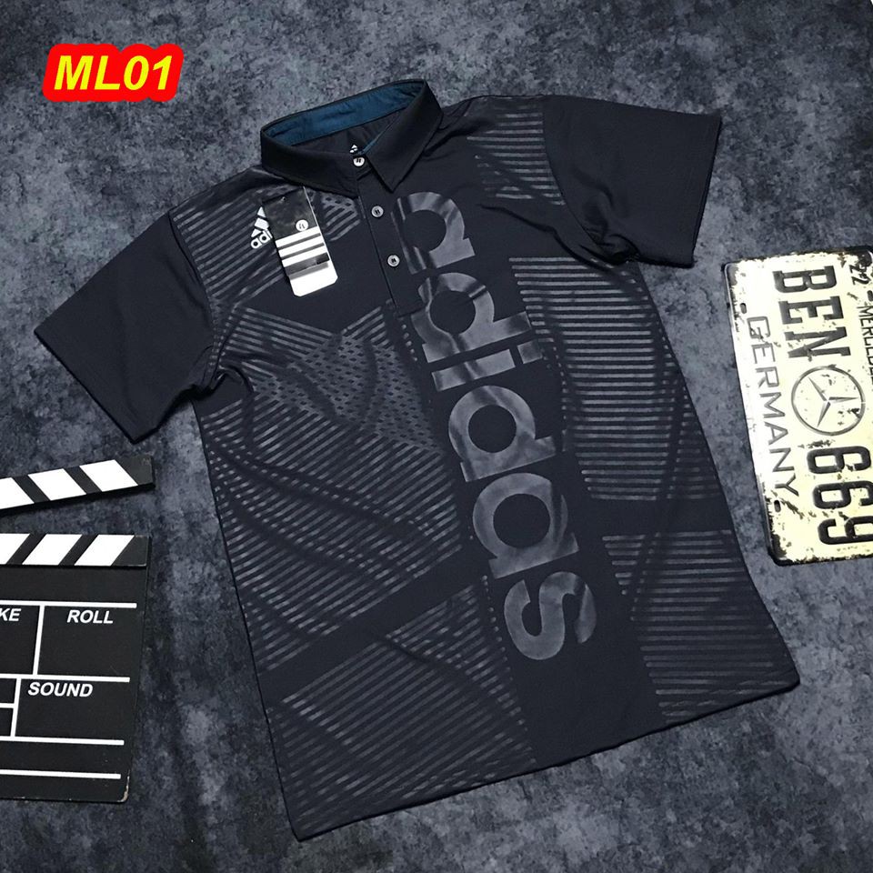 [50-104KG] Có Video, Áo thể thao nam cổ bẻ chất thun lạnh co giãn 4 chiều, áo thể thao có cổ