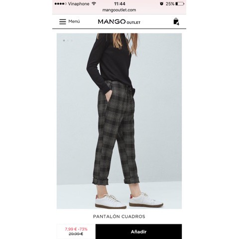 Quần baggy Mango