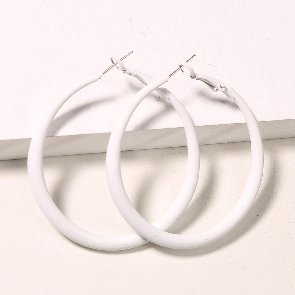 Bông tai tròn cho nữ phong cách Hàn Quốc