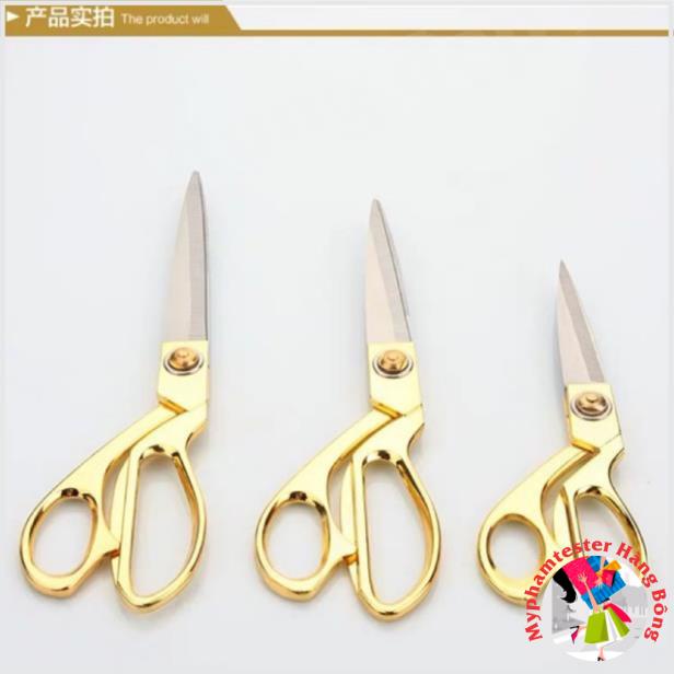 Kéo vàng cắt vải cắt băng khánh thành vô cùng sắc bén 2 cỡ