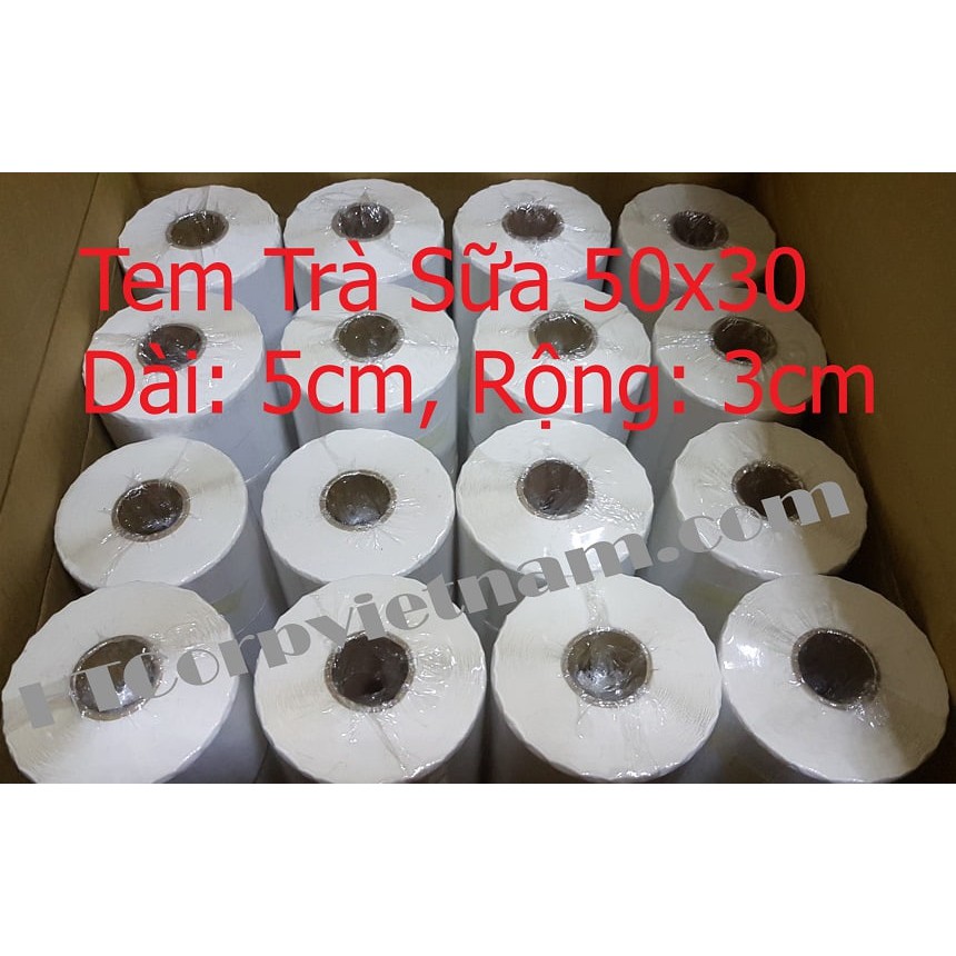 Decal Tem Trà Sữa (50×30) 10 cuộn