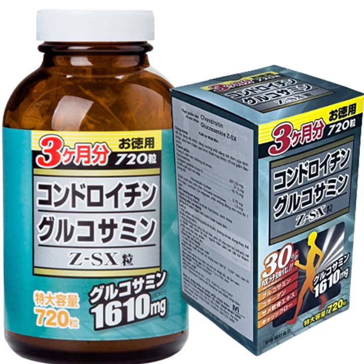 Chondroitin Glucosamine Z SX hỗ trợ tăng độ nhớt xương khớp hộp 720 viên , Cvspharmacy