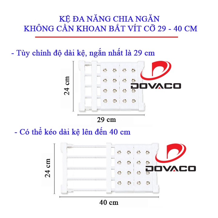Kệ chia ngăn tủ, Kệ nhà bếp, Kệ nhà tắm, Kệ giày siêu tiện lợi không cần khoan bắt vít