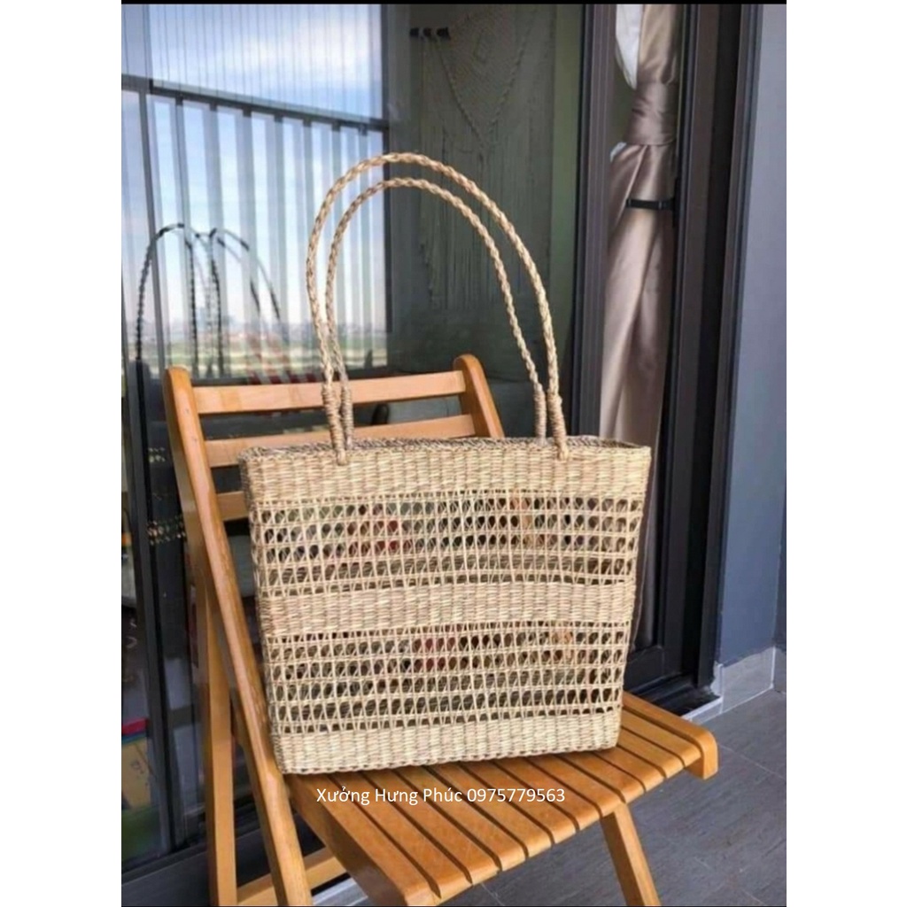 Túi/Làn Cói Đi Biển Thời Trang Cao Cấp Vintage Trang Trí Chụp Hình Cực XInh - Cói_Decor_HN