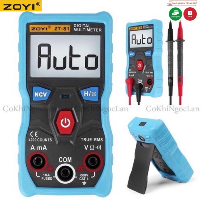 (FREESHIP - BH 3 THÁNG) Đồng Hồ Vạn Năng Điện Tử Tự Động ZOYI ZT-S1