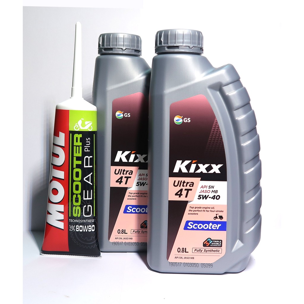 Dầu nhớt tổng hợp Kixx Ultra Scooter 5W40 0.8lít CHO XE TAY GA