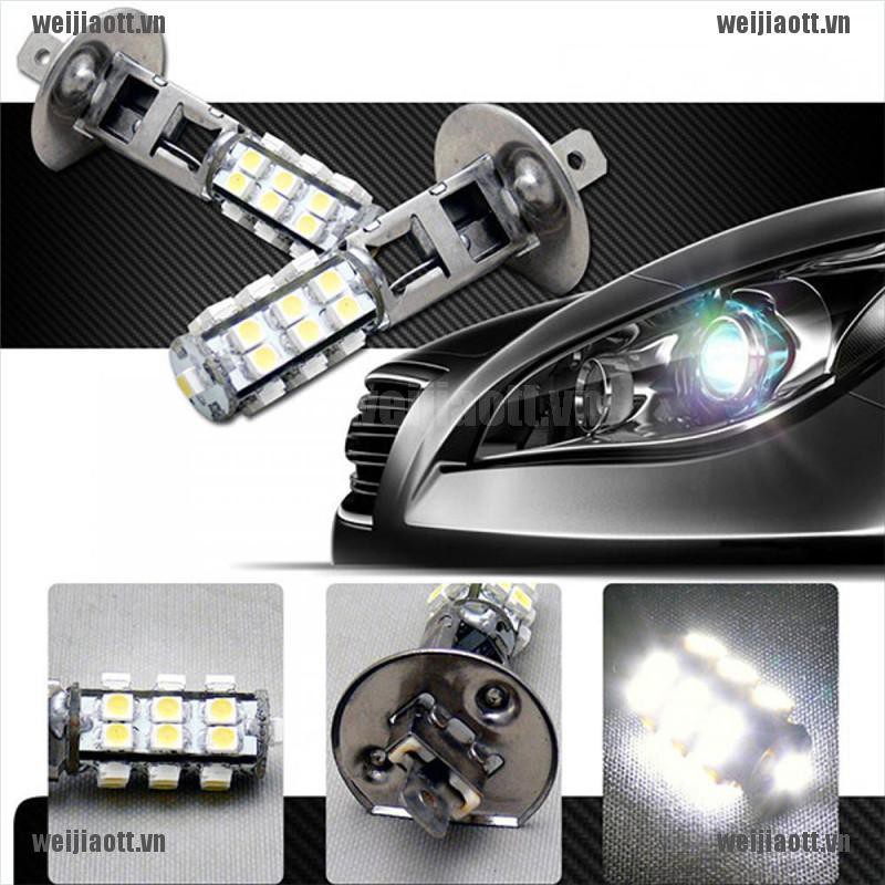 Bóng Đèn Led Sương Mù Ánh Sáng Trắng Wjiao H1 Hid 25 Smd 3528 Dc 12v Cho Xe Hơi