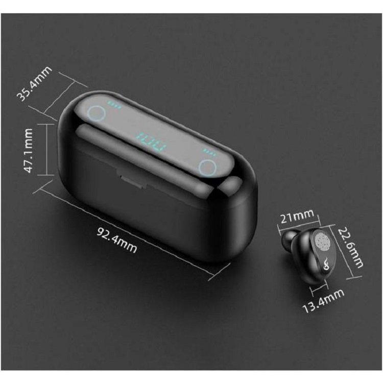 Bản Limited Dock sạc siêu trâu Kiêm Sạc Dự Phòng Tai Nghe Bluetooth 5.0 Amoi F9 Cảm Biến Vân Tay âm thanh êm ái