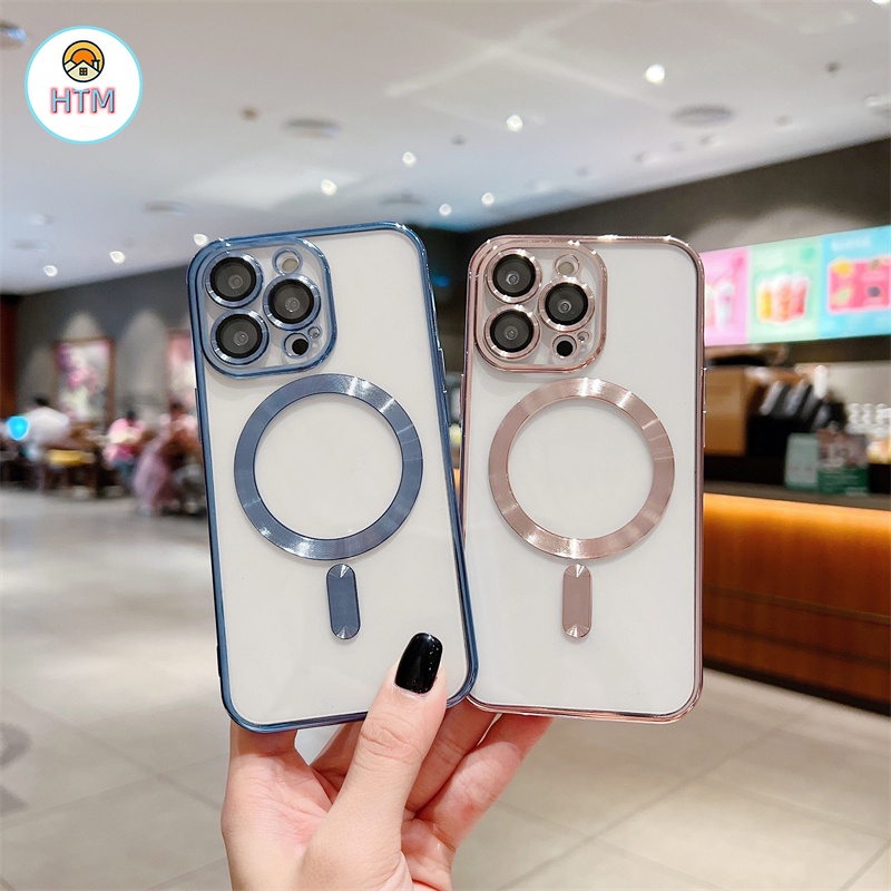 Ốp Điện Thoại Silicon TPU Mềm Mạ Viền Cho iPhone 13 12 Pro Max 11 Pro XS Max