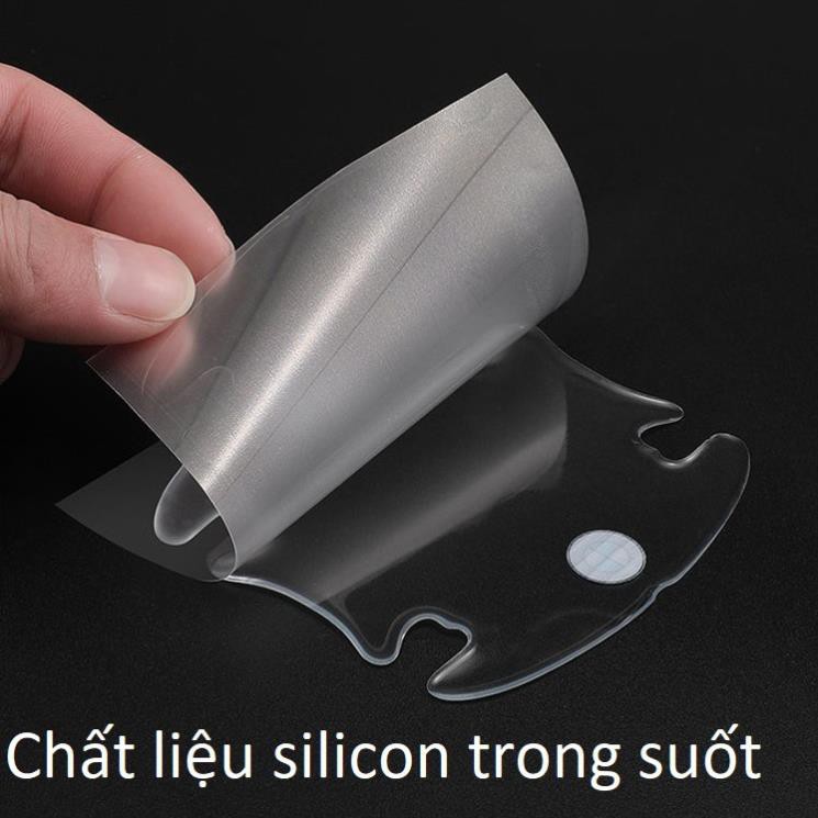 Bộ silicone trong suốt dán chống trầy xước hõm cửa đa năng đủ logo hãng xe