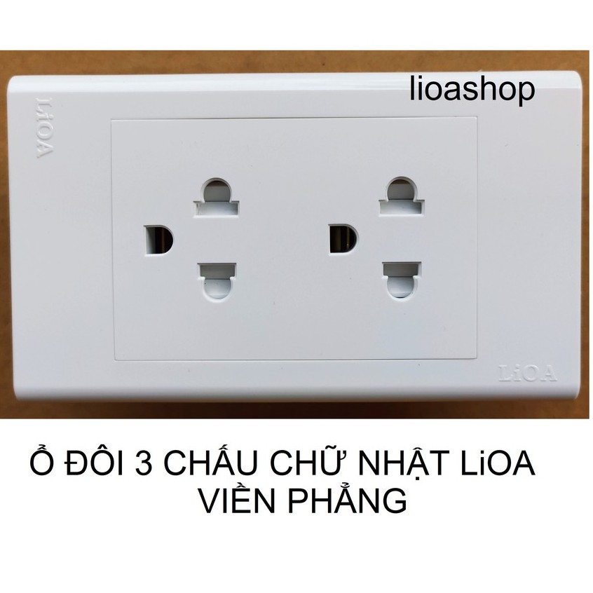 Ổ ĐÔI 3 CHẤU CHỮ NHẬT LiOA.