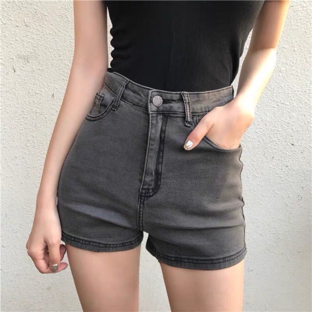 [Size Đại 32-36] Quần Short Lưng Cao - Co Dãn Mạnh - Quần Short Jean Size Đại