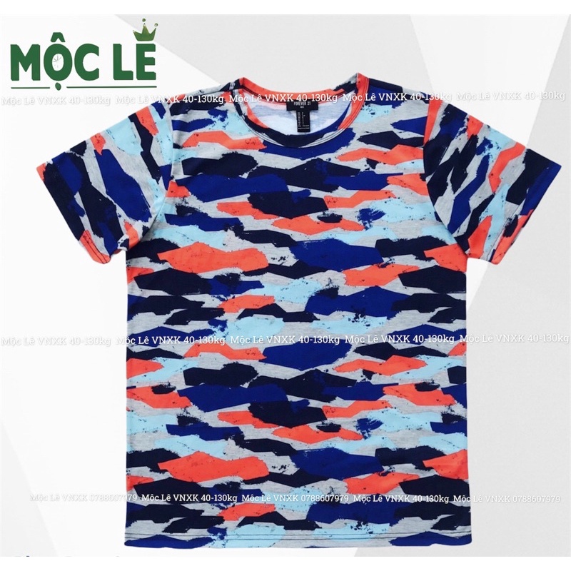 Áo thun phông nam unisex tshirt f21 vnxk, dãn ít, rằn ri camo