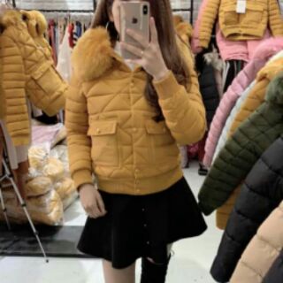 Áo khoác cổ lông