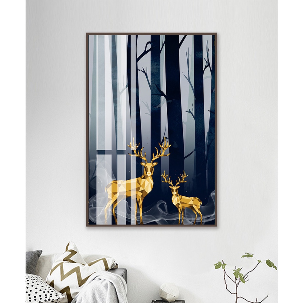 In hình ép gỗ Laminate TRANH TRỪU TƯỢNG - Mẫu 37 (1 HCN 40x60, 50x75, 60x90). In ảnh theo yêu cầu