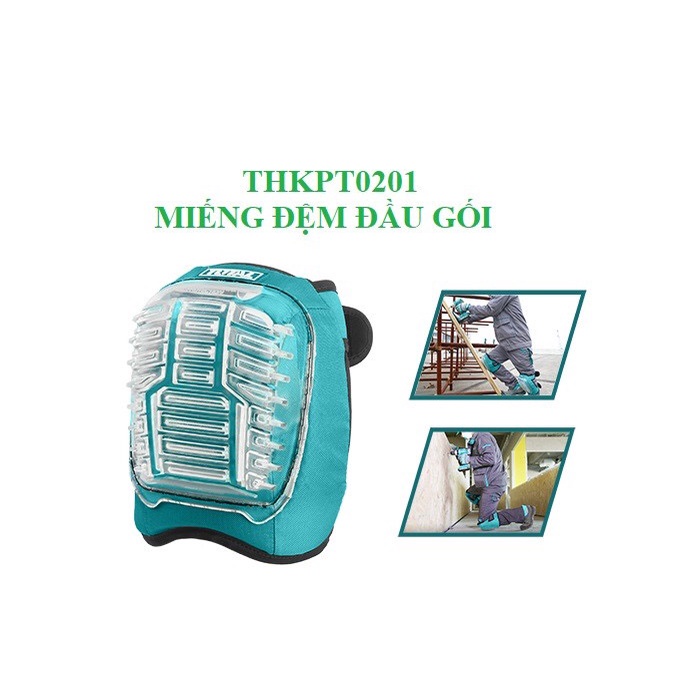 Miếng đệm bảo vệ đầu gối Total THKPT0201,vỏ ngoài PVC giúp chống va đập tối đa, hai dây đai đàn hồi [CHÍNH HÃNG]