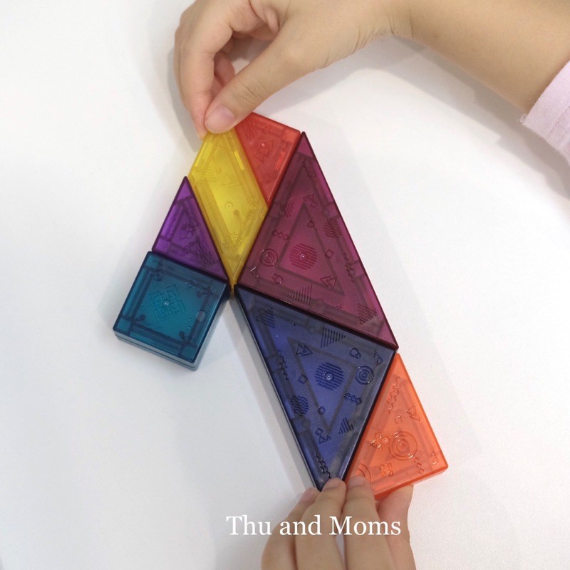 Trò chơi xếp hình Tangram trí uẩn có nam châm