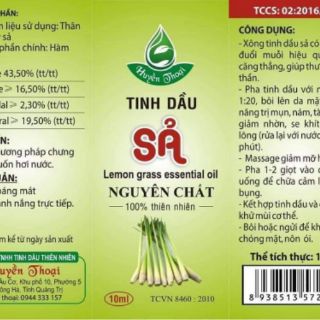 TINH DẦU SẢ 10ml