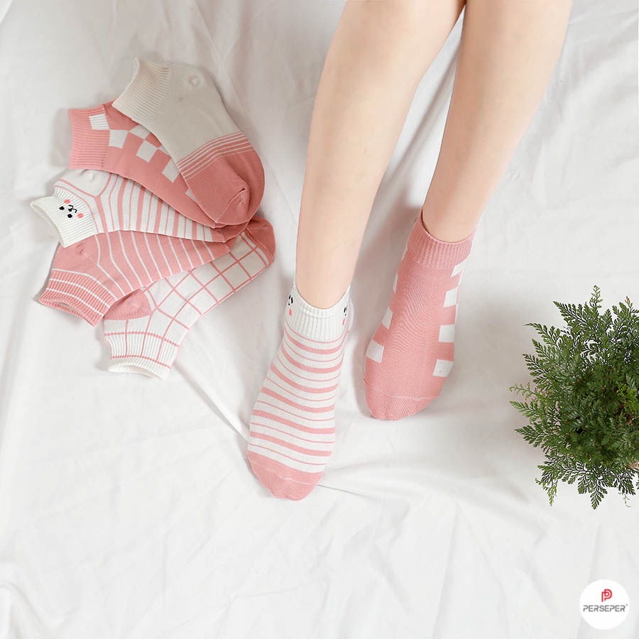 Tất Vớ Nữ Cổ Ngắn Vento họa tiết cute dễ thương phong cách Hàn Quốc