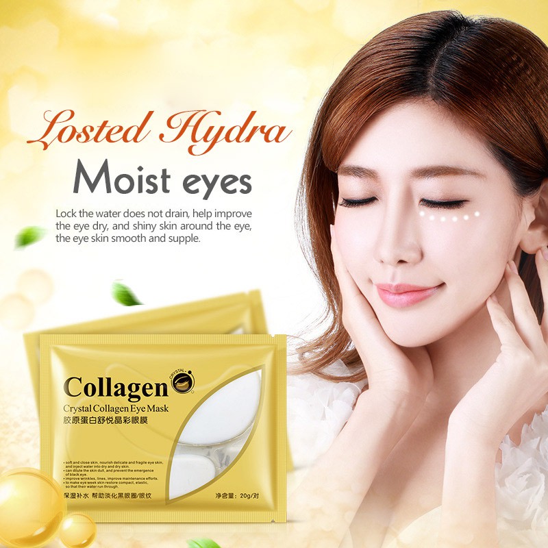 （1+1+1）3pcs AuQuest Moisturizing Whitening Lifting and Firming Collagen Nicotinamide Pure natural plant Eye Mask