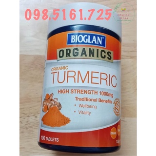 Viên Nghệ Hữu Cơ Bioglan Superfoods Organic Turmeric 1000mg 100 Viên