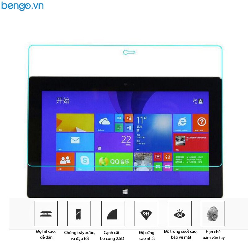 Dán màn hình cường lực Microsoft Surface Pro 5/6 9H+