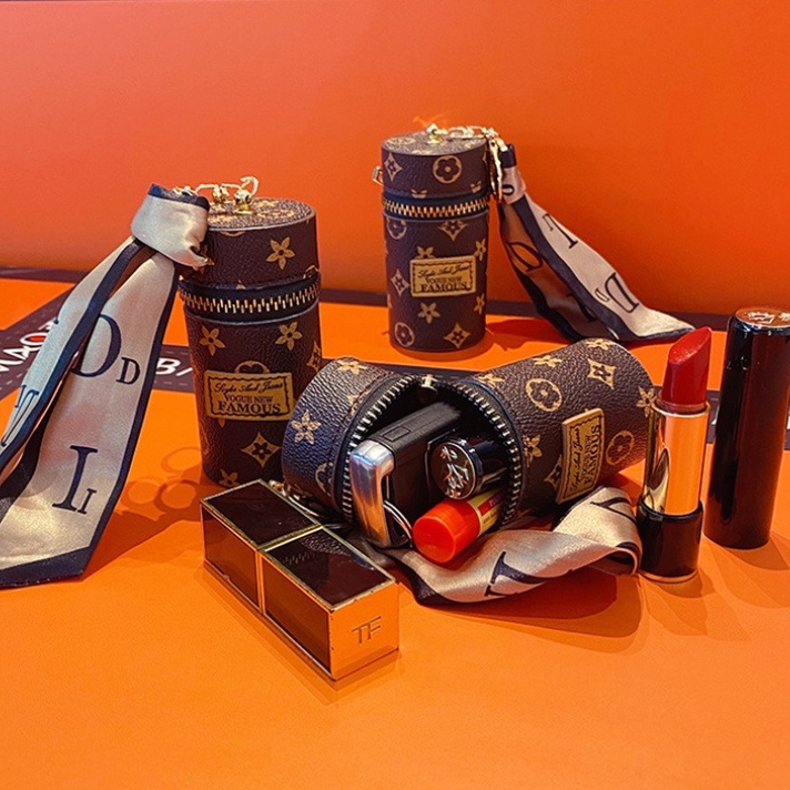 Ví nữ cầm tay LV, đựng son môi, chìa khóa bằng da thiết kế nhỏ gọn (2022)