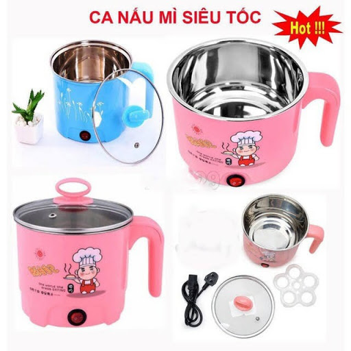 Ca điện nấu mì đa năng siêu tốc 18cm