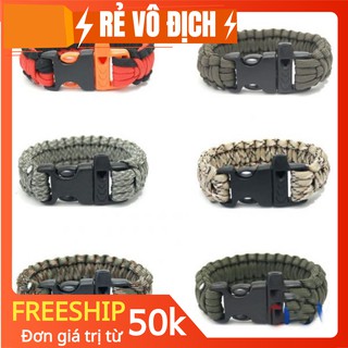 VÒNG TAY SINH TỒN PARACORD - PHƯỢT - DU LỊCH - CẮM TRẠI