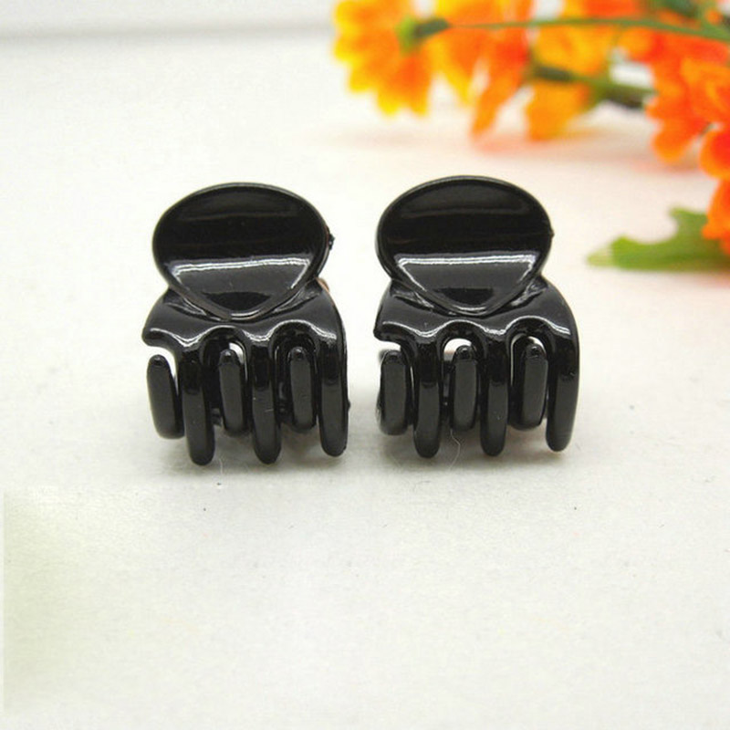 Set 12 kẹp càng cua mini màu đen