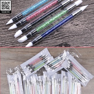 [Móng_Nail] Set 5 Cọ Đắp Hoa, Vẽ Gel 2 Đầu SiliCon