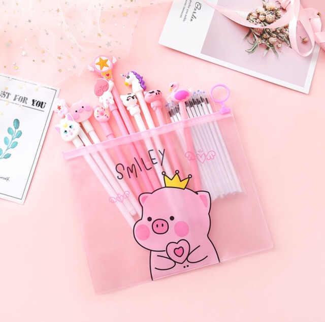 Combo 10-20 bút kèm theo túi và 20 ruột