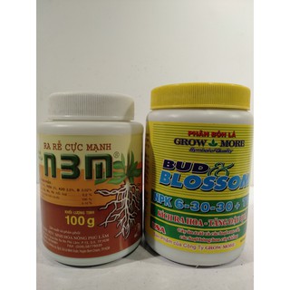 bộ phân bón N3M ra rễ cực mạnh + phân bón Npk 6-30-30 kích ra hoa
