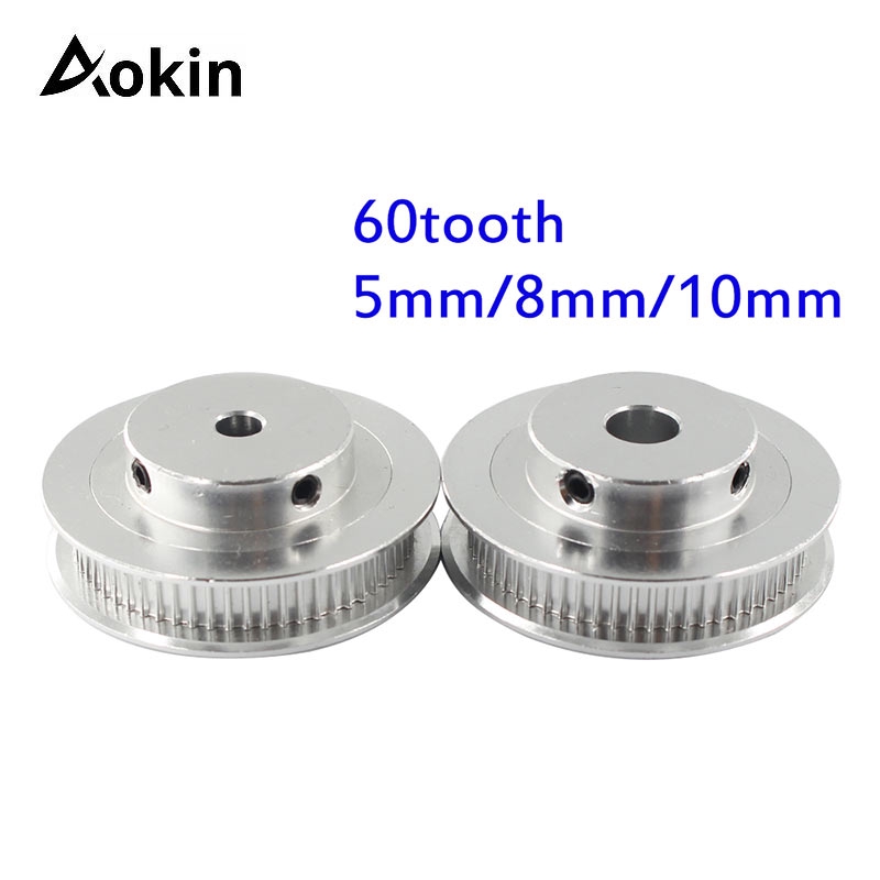 Ròng Rọc GT2 Hẹn Giờ 30 36 40 60 Răng 5mm 8mm Rộng 6mm 2GT Cho Máy In 3D