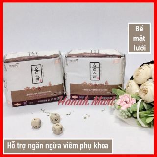 Băng vệ sinh thảo dược Yejimiin Plus Silk Mild ngăn ngừa viêm phụ khoa, nhập khẩu Hàn Quốc