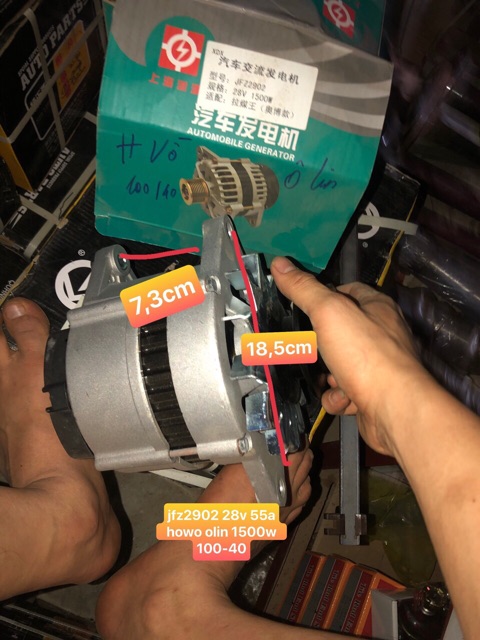 Sản phẩm gia đình làm: máy phát Ô lin HỔ VỒ trường hải 6 tấn DF375 hàng 55a 1000w