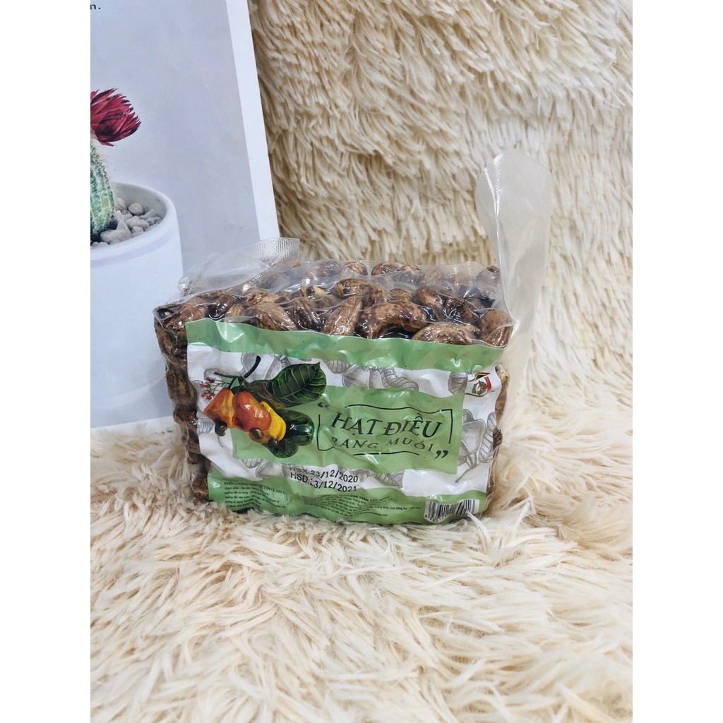 500Gram Hạt Điều Nguyên Lụa Rang Muối (túi Chân Không Xanh) - Ăn Vặt Đồng Nai