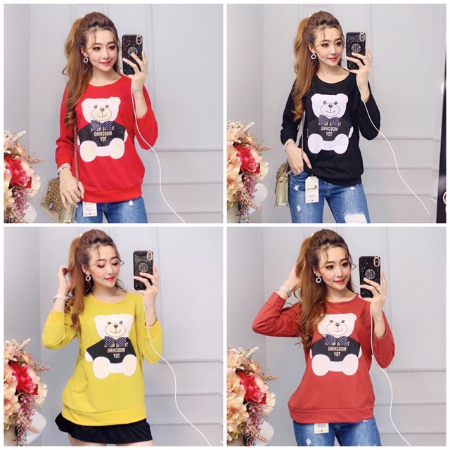 Áo thun cotton tay dài hàng đẹp chụp thật giá bao rẻ