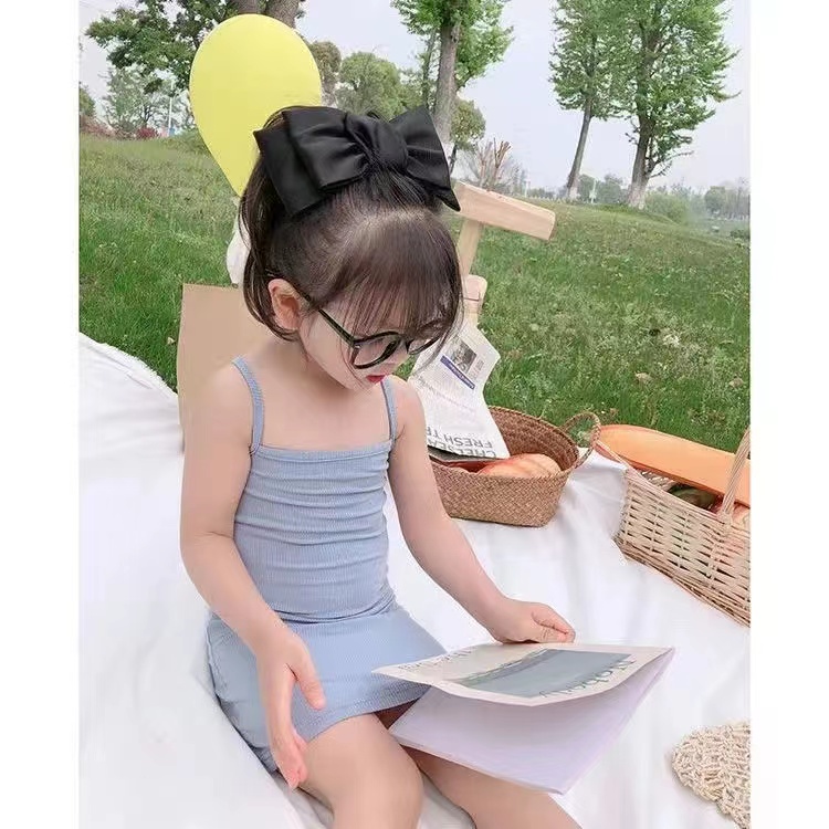 Đầm Ôm Hai Dây Thời Trang Mùa Hè Cho Bé Gái